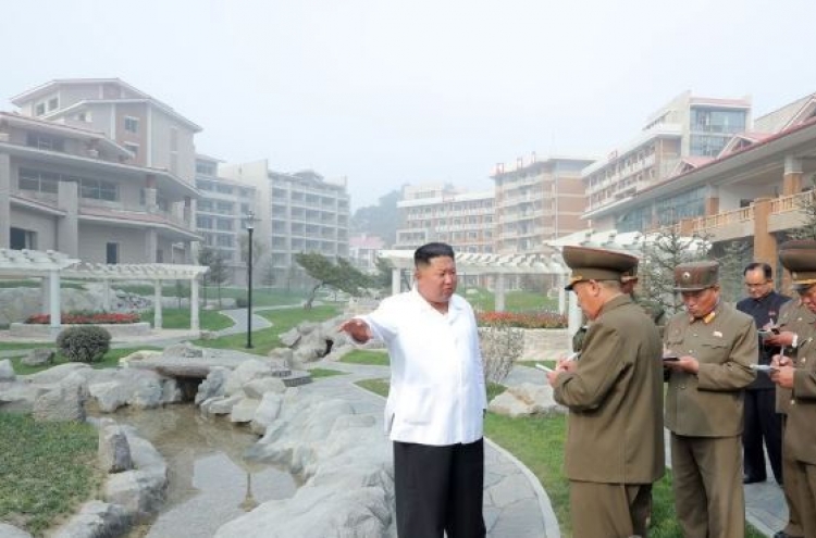 N. Korean leader inspects spa resort, voices great satisfaction