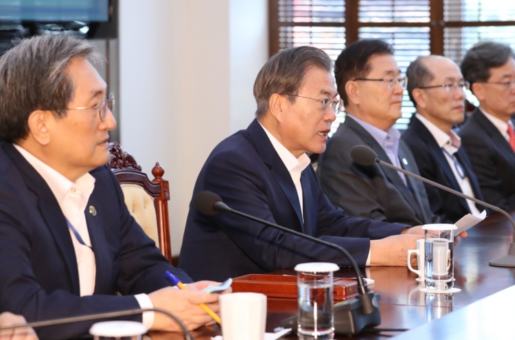 Moon vows unswayed push for peace, innovation, fairness in remaining presidency
