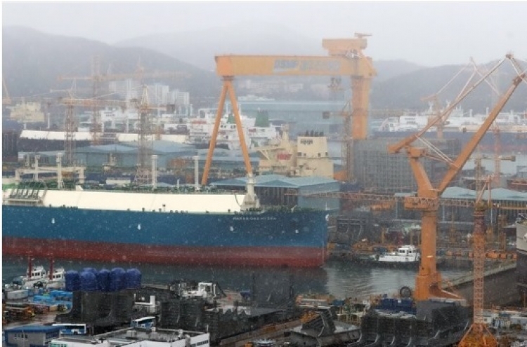 S. Korea recaptures No. 1 spot in shipbuilding orders in Oct.