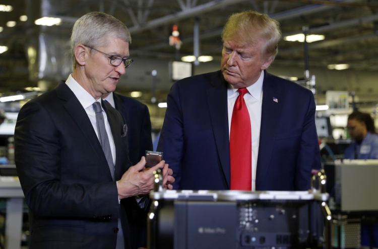 Trump hints at tariff exemptions for Apple, citing Samsung
