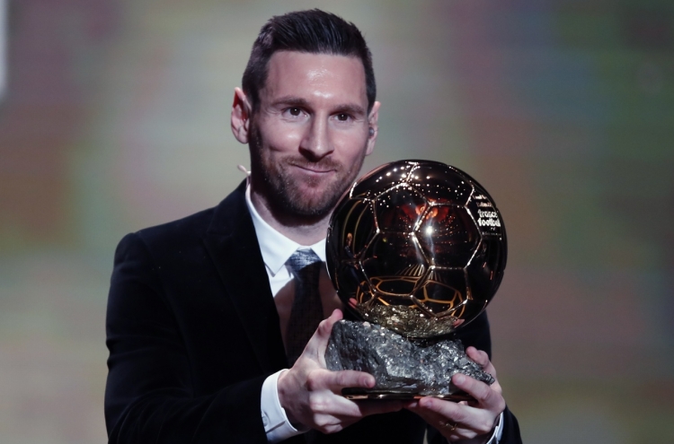 Lionel Messi wins Ballon d'Or for sixth time