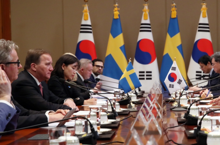 Korea, Sweden seek closer cooperation in economic, social issues