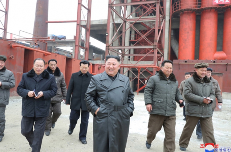N. Korean leader visits construction site in first 'field guidance' this year