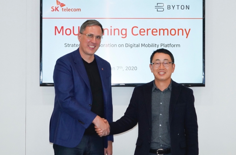 [CES 2020] SK Telecom partners with HK-based EV brand Byton