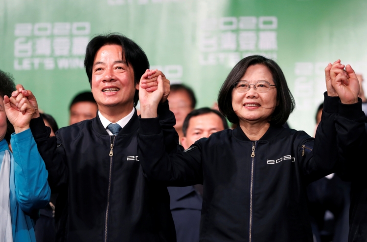 Taiwan's Tsai wins landslide in stinging result for China