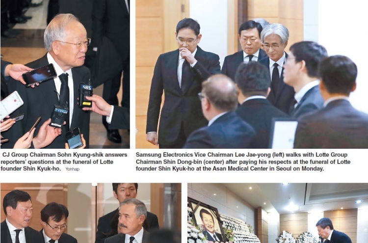 Business, political leaders mourn Lotte founder