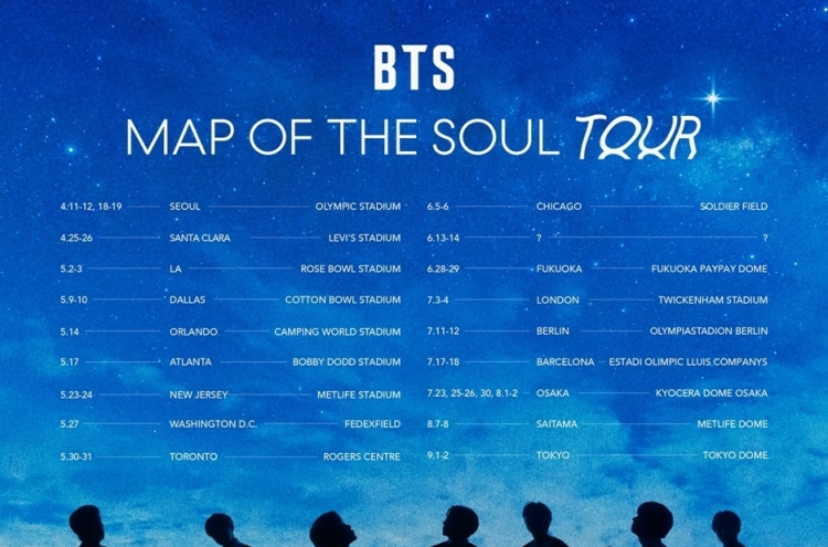 BTS announces beginning of new world tour in April
