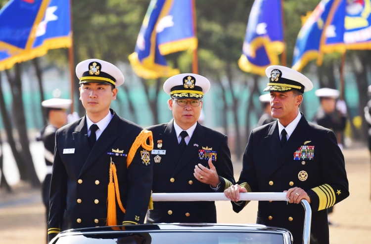 S. Korean JCS chairman, US Pacific Fleet commander vow cooperation for peace efforts