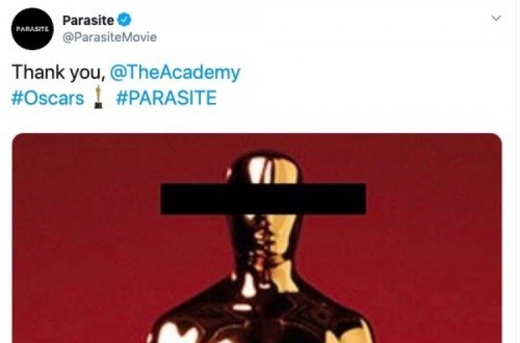 ‘Parasite’ Oscars have Twitter abuzz