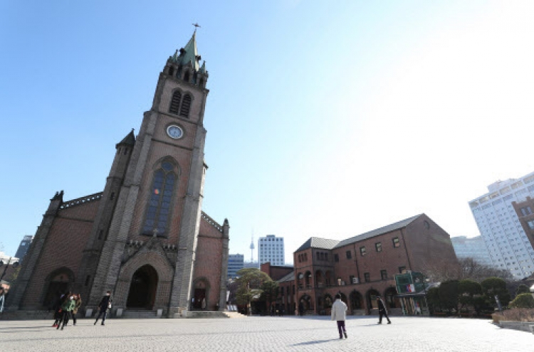 Myeondong Cathedral to suspend Masses out of coronavirus fears