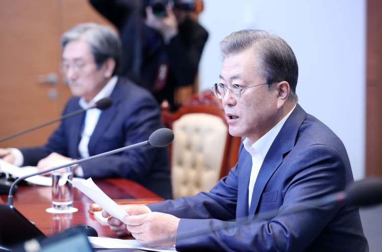 Moon says new infections slowing, but advises caution over excessive optimism