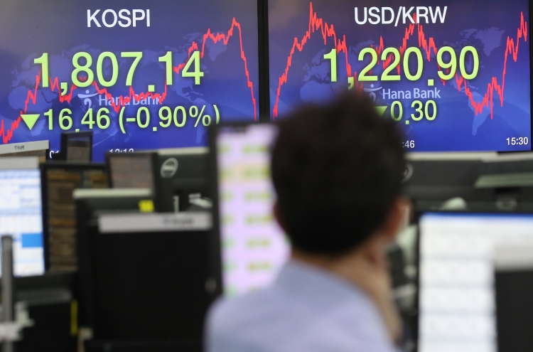 Seoul stocks snap 4-day winning streak amid virus woes