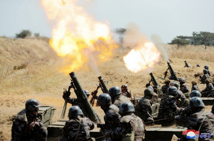 NK leader supervises mortar firing drill ahead of major