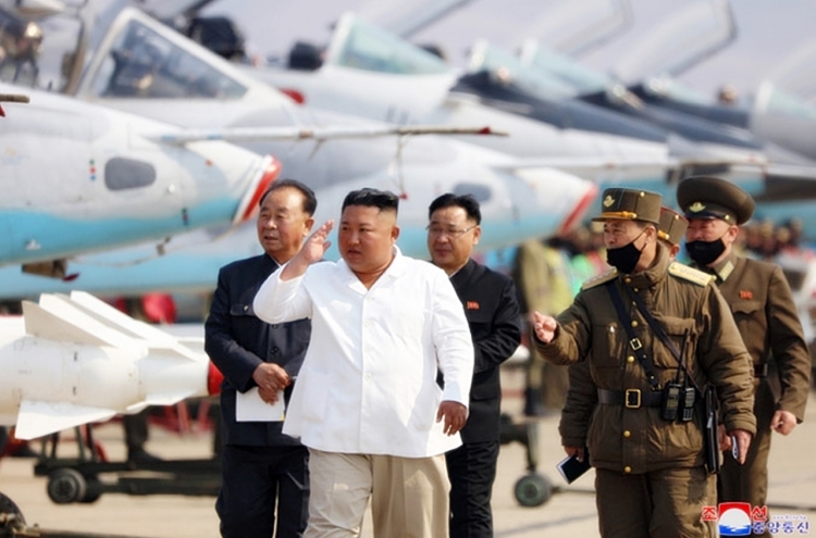 NK leader Kim inspects air defense unit