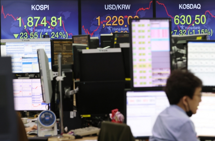 S. Korean shares open lower on Wall Street losses