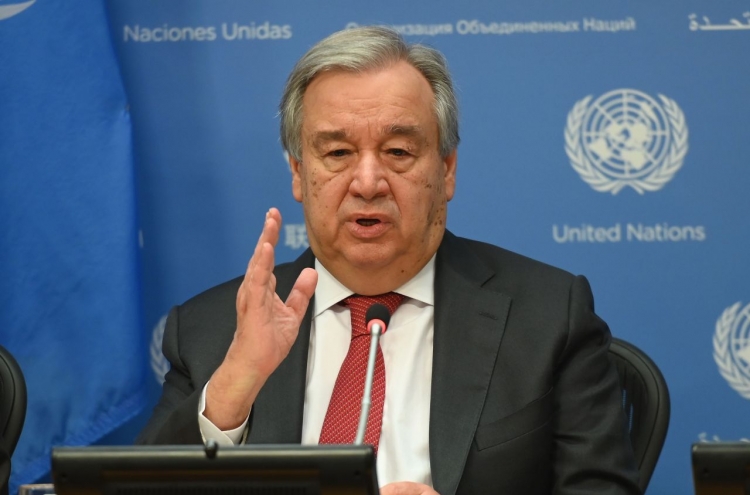 UN chief says world should follow Korea on COVID-19 fight