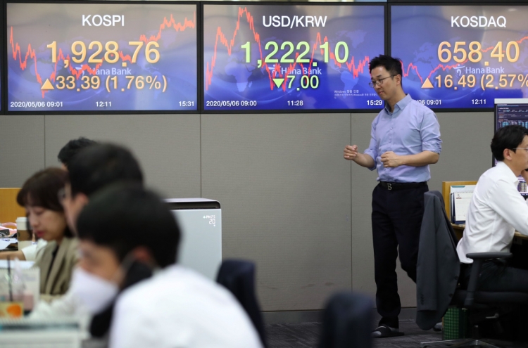 Seoul stocks end higher on hopes over economy reopening