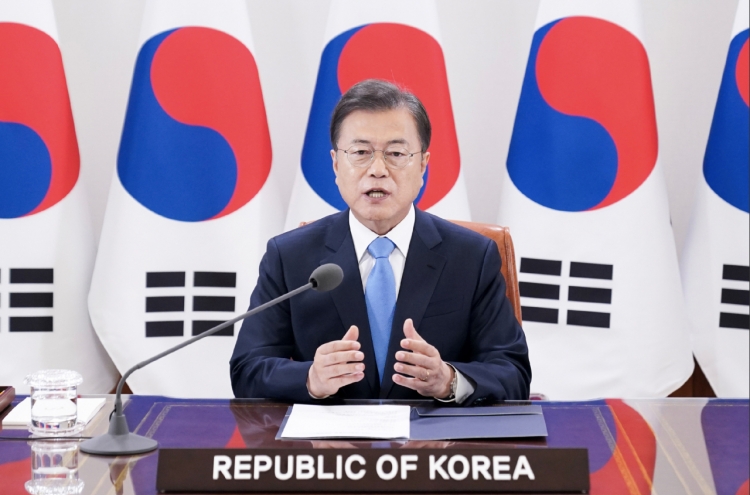 Moon says freedom-based cooperation behind S. Korea's anti-virus fight