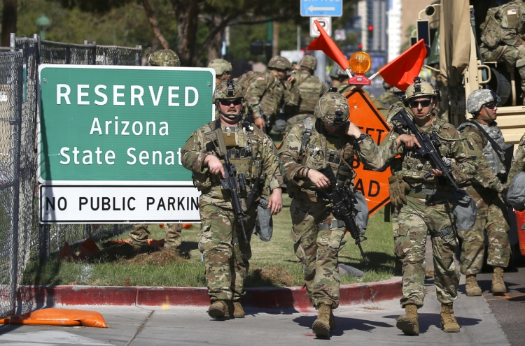 미 시위에 해외파병 3곳 맞먹는 방위군 투입
