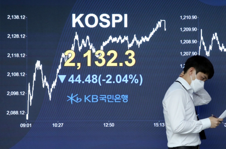 Seoul stocks sink 2% on renewed concerns over virus, won falls