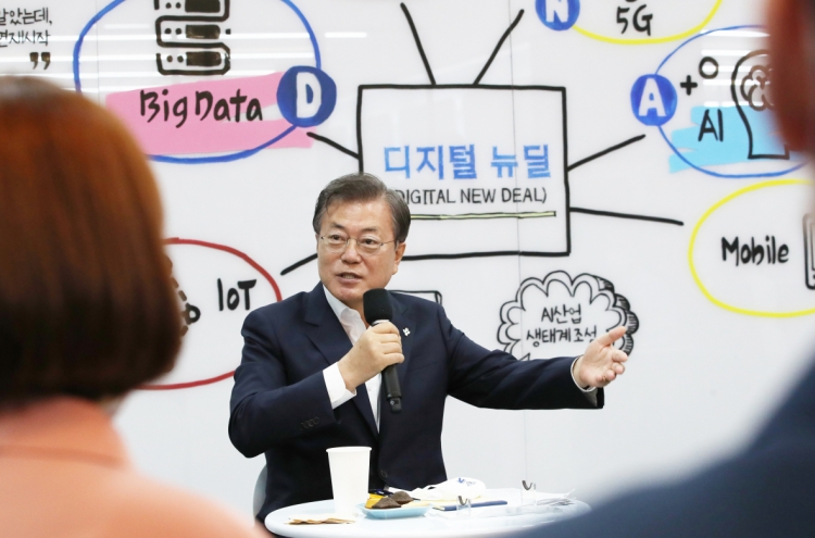 Moon says Digital New Deal is key to S. Korea's 'pacesetting' economy vision
