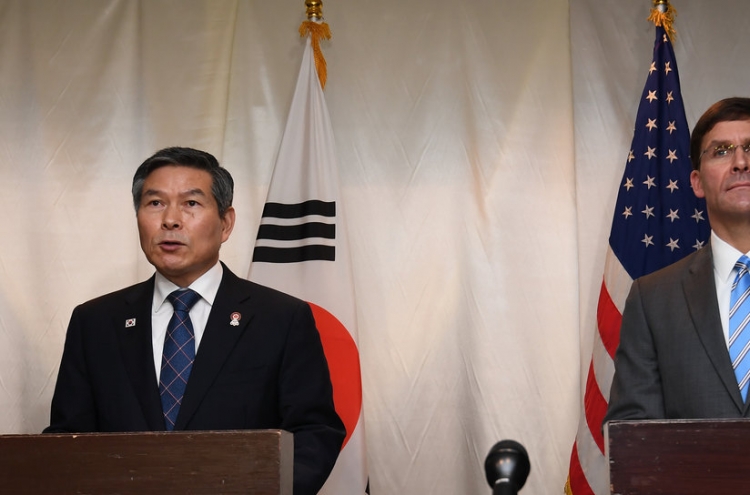 S. Korean, US defense chiefs urge N. Korea to abide by peace agreements