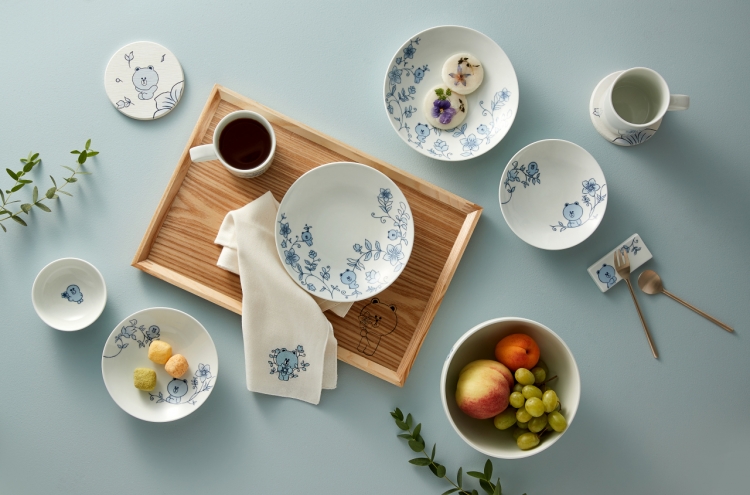 Traditional tableware adds whimsy with Line Friends