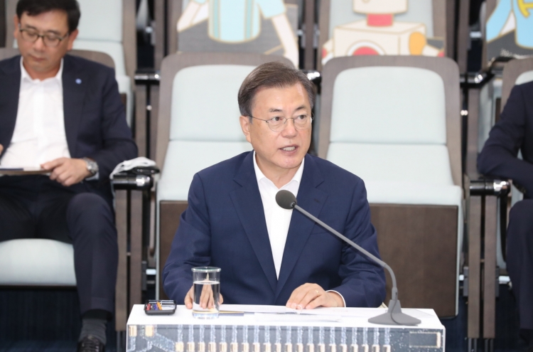 Moon to launch govt.-ruling party task force on his New Deal project