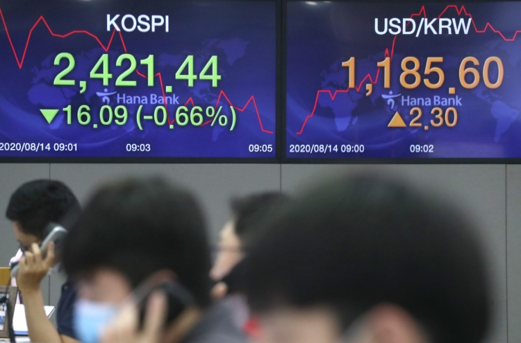 Seoul stocks open tad lower on profit-taking