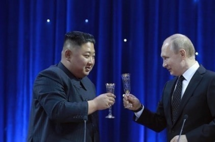 N. Korean, Russian leaders pledge stronger ties on Liberation Day exchange