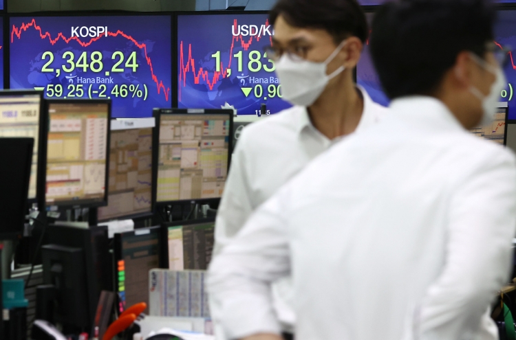 Seoul stocks dip to 2-month low amid COVID-19 resurgence fears