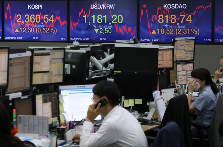 Seoul stocks swing to gains despite COVID-19 resurgence