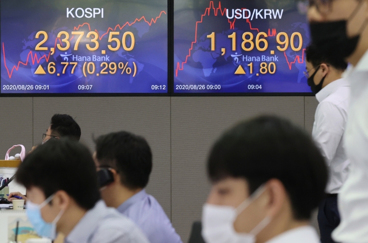 Seoul stocks open tad higher on Wall Street gains