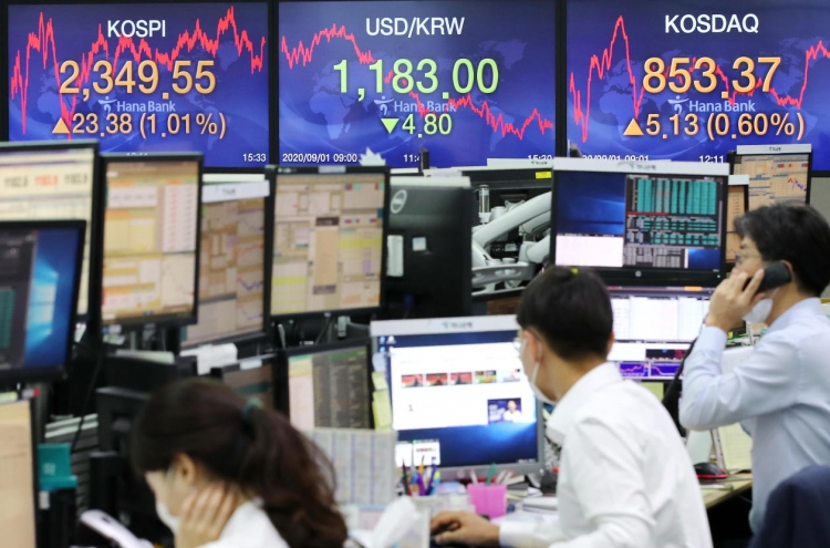Seoul stocks rebound on bargain hunting, massive budget proposal