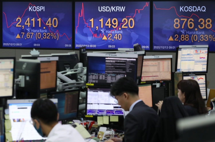 Seoul stocks snap 8-day winning streak on virus resurgence