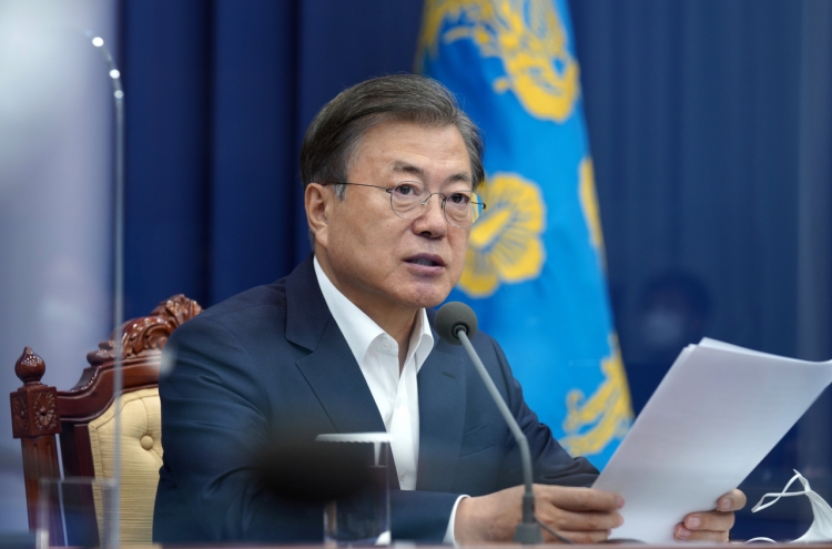 Moon says now is 'golden time' for economic recovery, calls for stimulating consumption