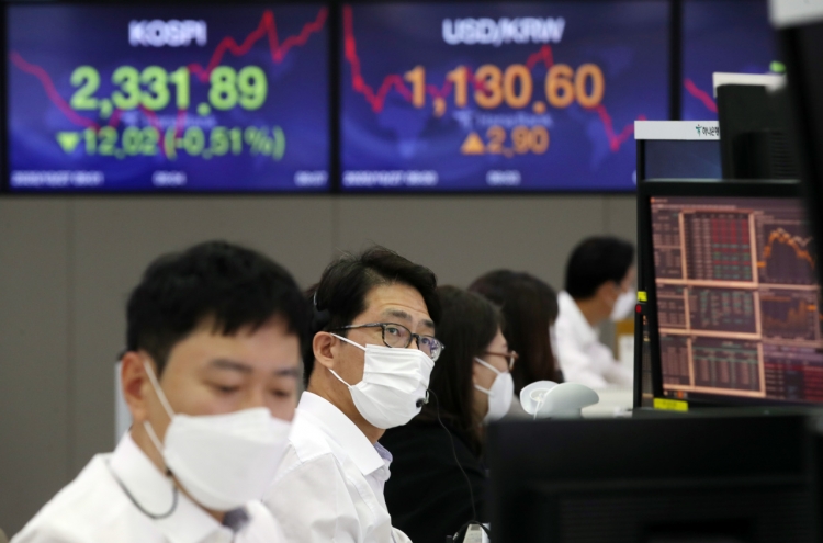 Seoul shares down on virus concerns, US election uncertainties