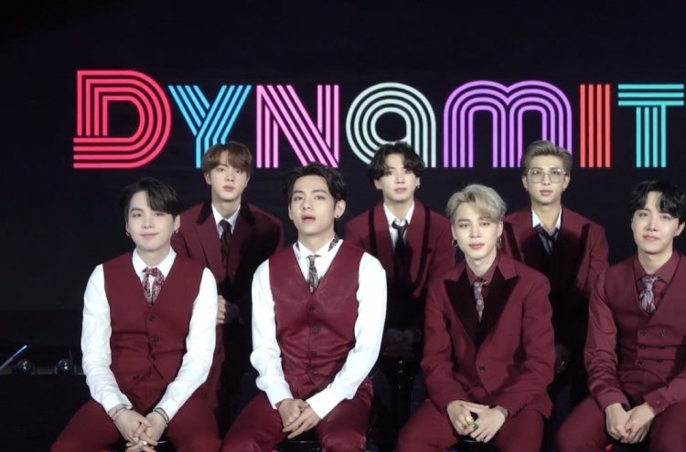 BTS' 'Dynamite' ranks No. 12 on Billboard singles chart