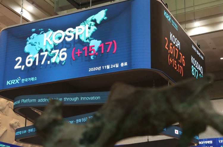 Kospi’s record-high rally continues on COVID-19 vaccine, recovery hopes