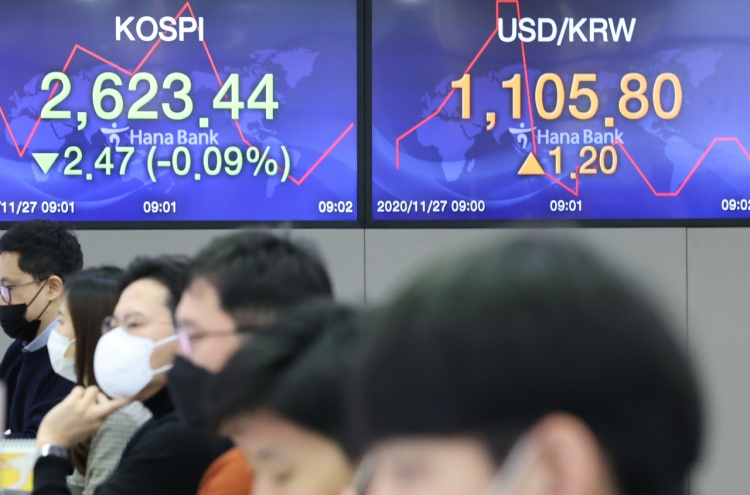 Seoul stocks open nearly flat on virus concerns
