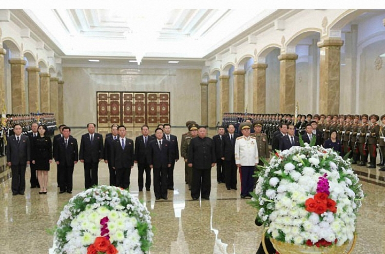 NK leader visits mausoleum to mark late father's death anniversary