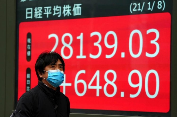 Asian shares climb on Wall Street rally, stimulus hopes