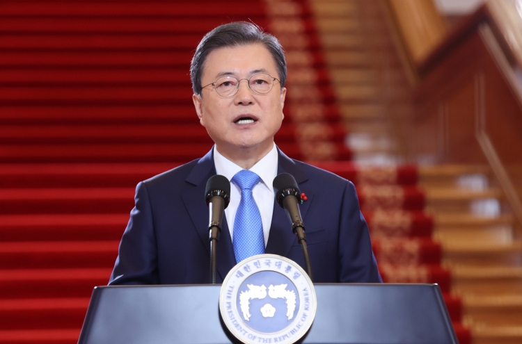 Moon says all S. Koreans will be given free COVID-19 vaccines