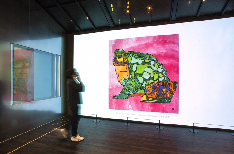 Art display at SKT headquarters