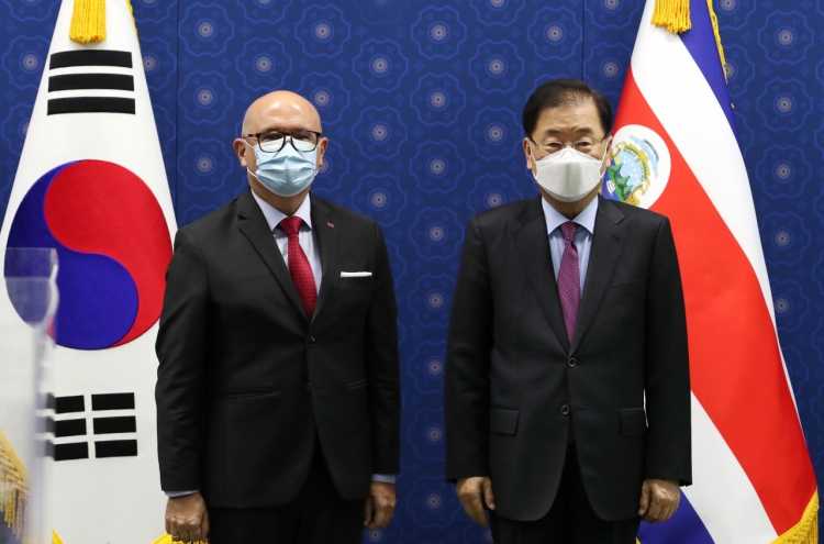 FM Chung holds talks with Costa Rican, Guatemalan counterparts on bilateral cooperation