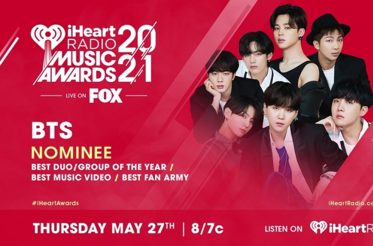 [Today’s K-pop] BTS nominated for 3 iHeartRadio awards