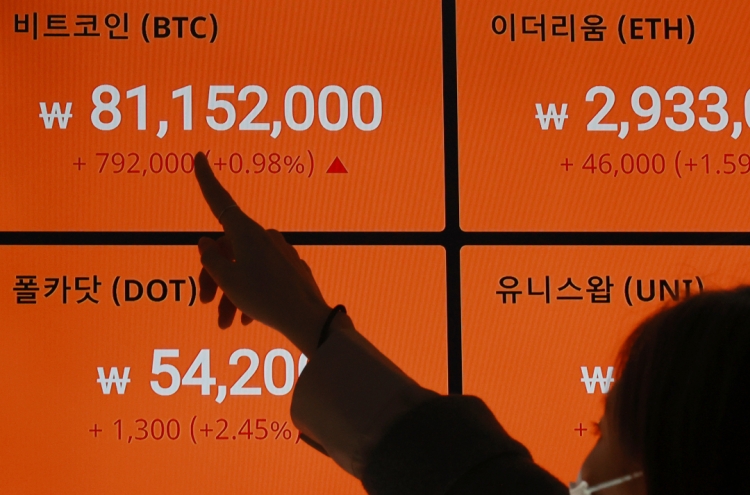 [Newsmaker] Cryptocurrency turnover in S. Korea doubles over past month