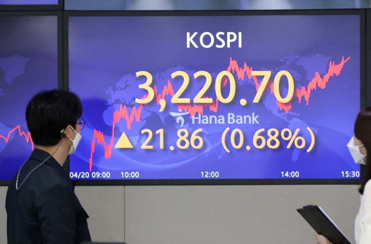 KOSPI soars to all-time high on recovery hopes
