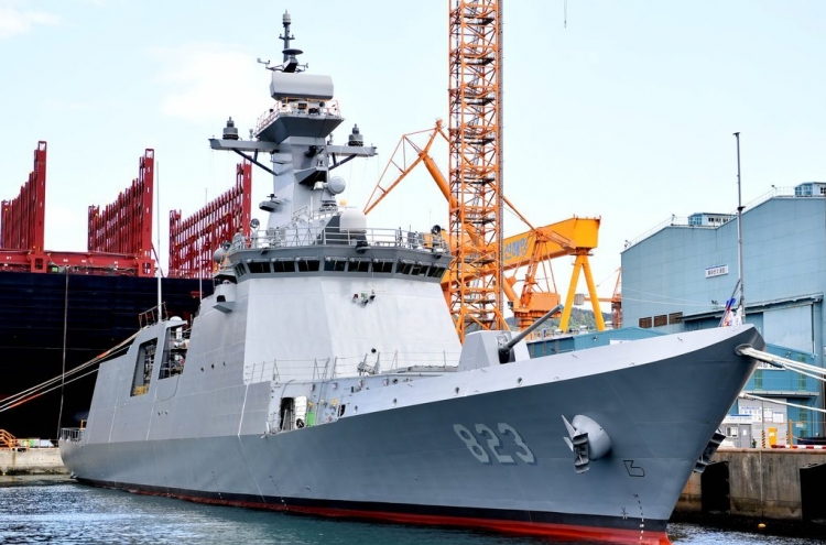 S. Korea launches new frigate with improved anti-submarine capabilities