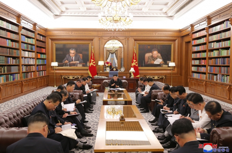 NK leader holds meeting with top officials to discuss economic policies in second half